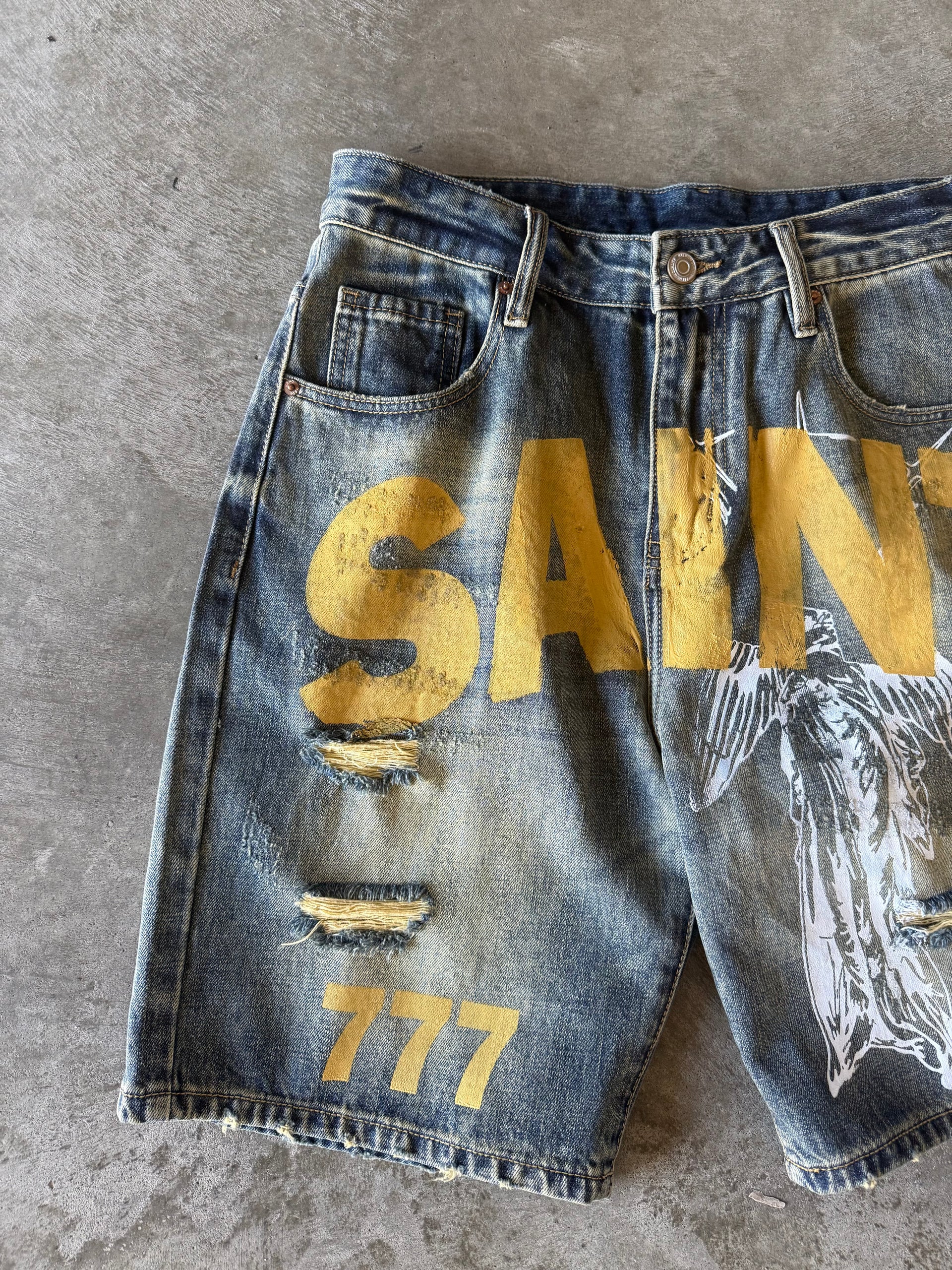 DIE RICH SHOP “EXCLUSIVE SAINT” JORTS